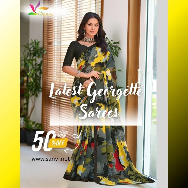 latest georgette sarees