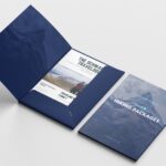 silk laminated presentation folders