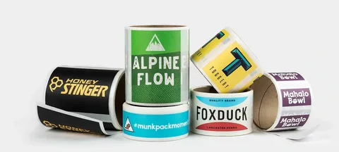 Custom Rectangle Roll Labels