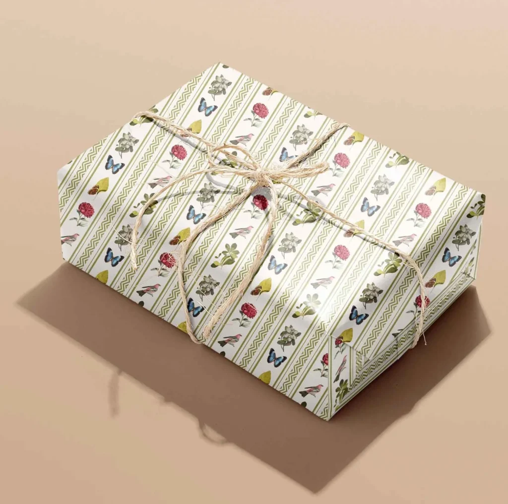 gift wrapping paper