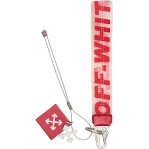OFF-WHITE Rubber Industrial Keychain (SS19) Red