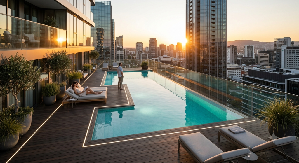Residential rooftop swimming pool manufacturer & supplier in India